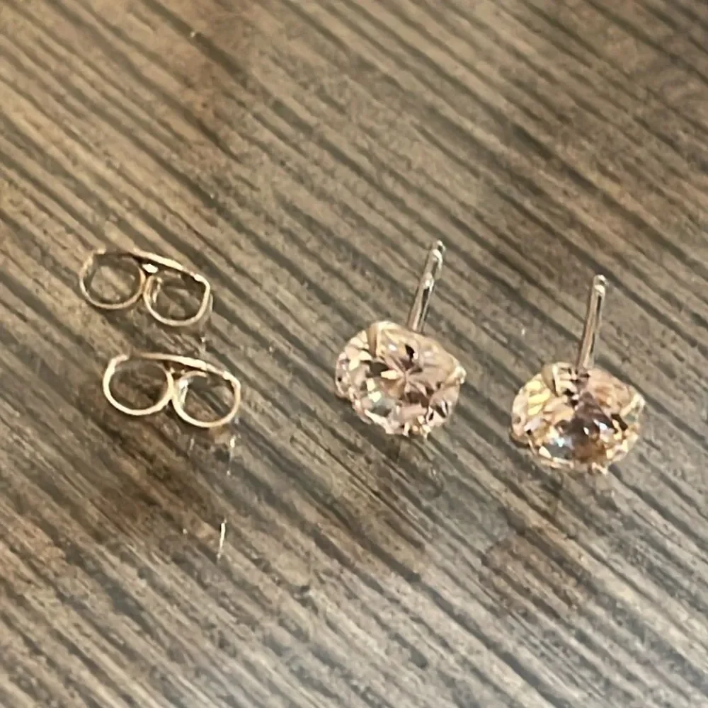 Sterling Silver Stud CZ Earrings